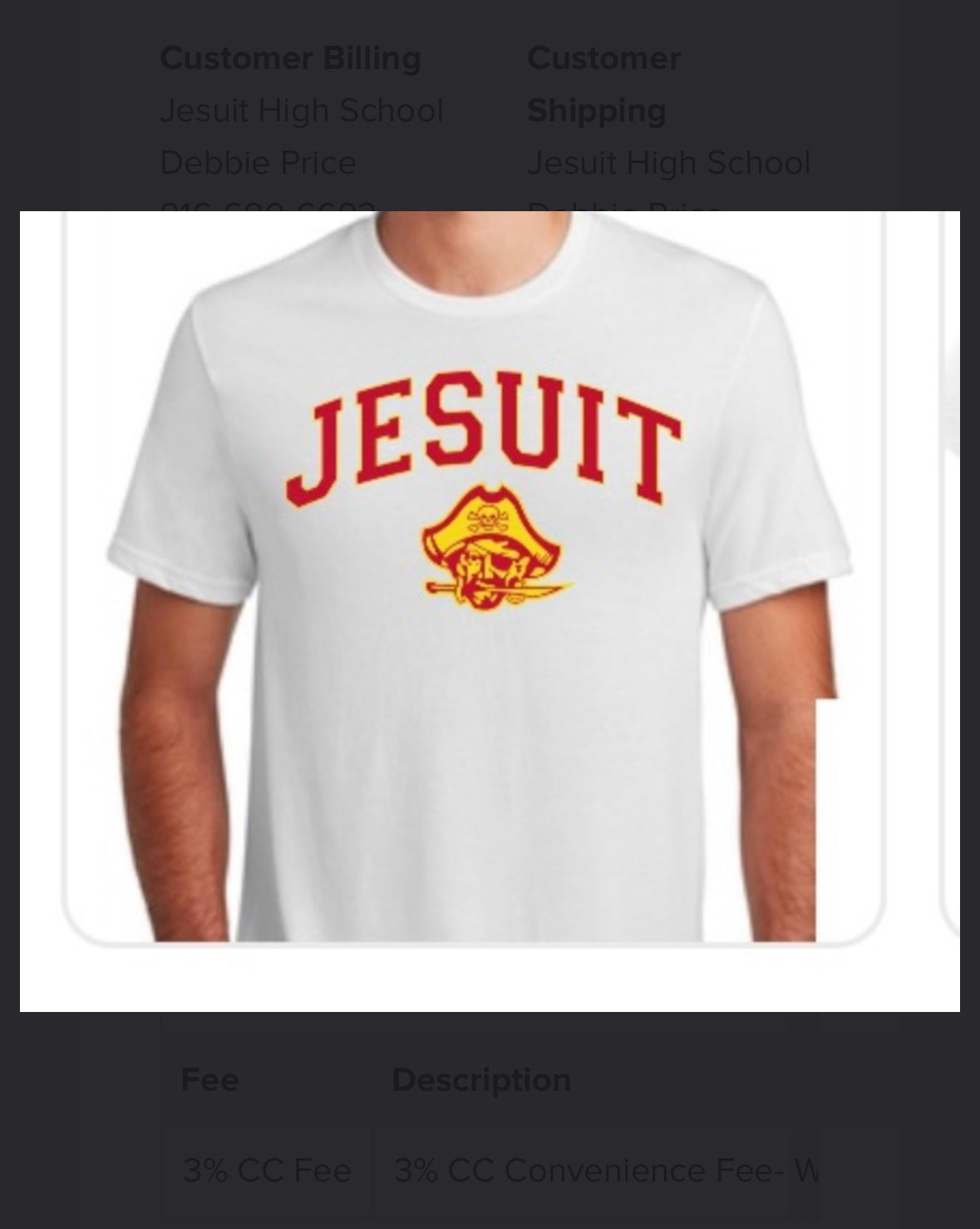 Jesuit Marauder White T-Shirt