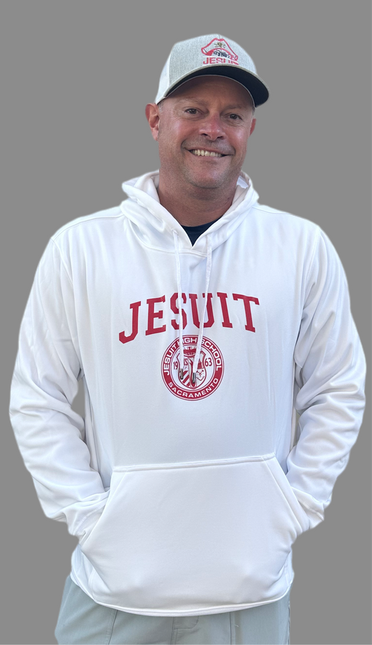 White Dri Fit Hoodie