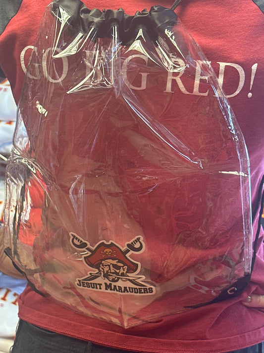 Game Day Clear Backpack/cinch bag