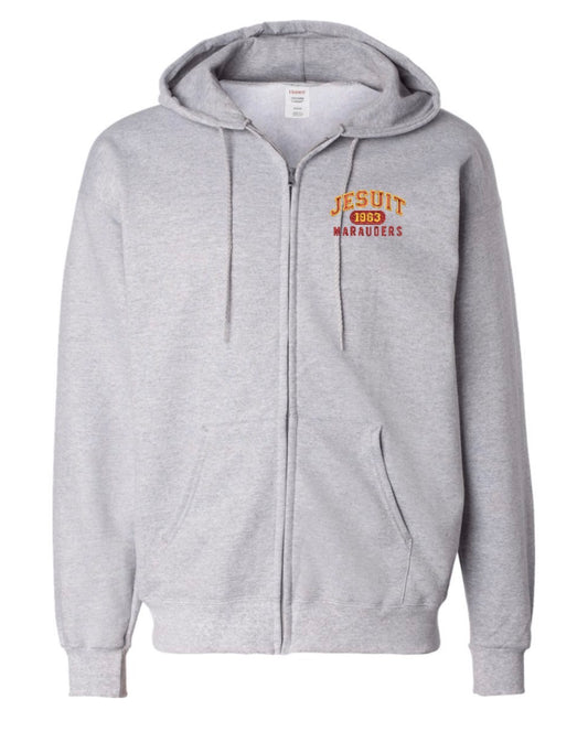 Zip Up Grey Sweatshirt