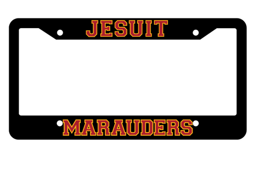 License Plate Frame - Black Plastic