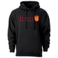 Jesuit Sacramento Shield-Screenprint Hoody in Black, Gray, White & Red