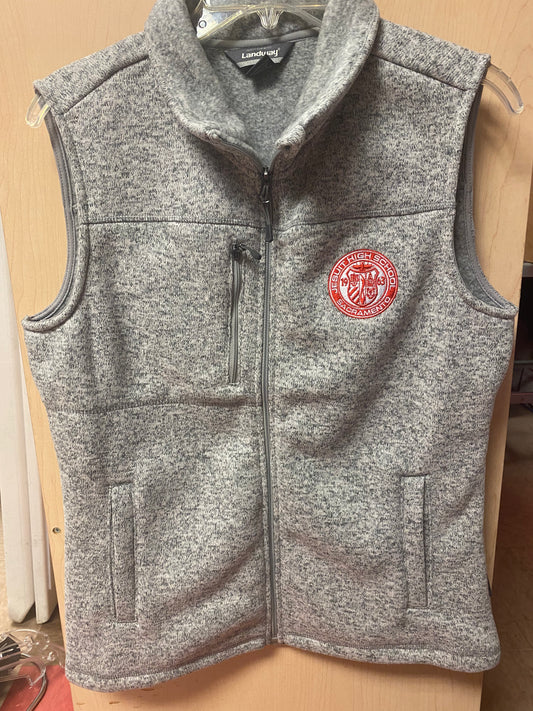 Vest - Ladies Sweater-Knit Fleece