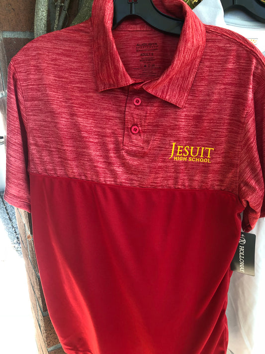 Dry Fit Jesuit Shadow Heather Red Polo